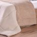 Coberdrom Duetto Tinto Queen Malha 100% Algodão 220x230cm Argila