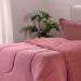 Coberdrom Duetto Tinto Queen Malha 100% Algodão 220x230cm Magnólia