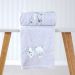 Cobertor Bebê Fluffy 110x90 com Aplique Bordado Gelo
