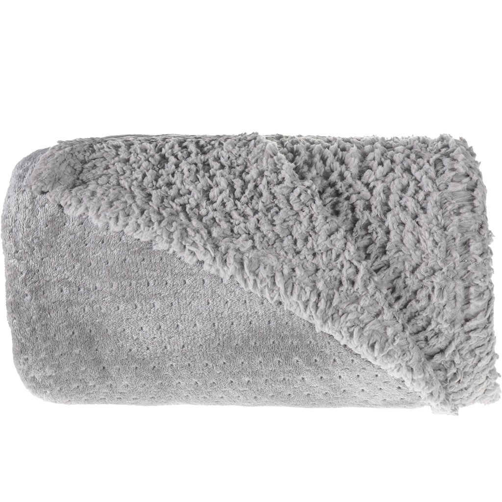 Cobertor King Sherpa Toque Pele de Carneiro Dupla Face 240x260cm Nanquim