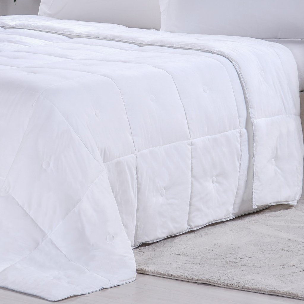 Edredom King Toque de Plumas 260 Fios New 240x260cm Branco