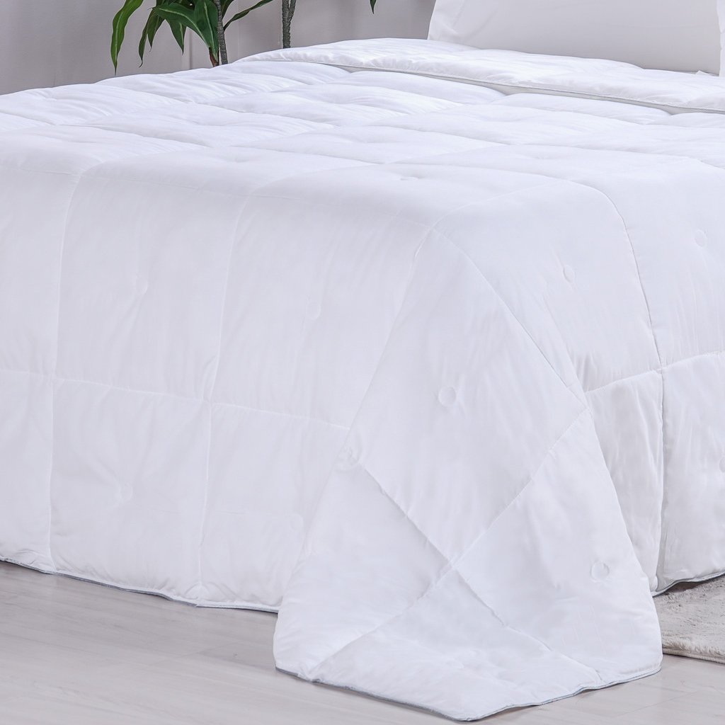 Edredom King Toque de Plumas 260 Fios New 240x260cm Branco