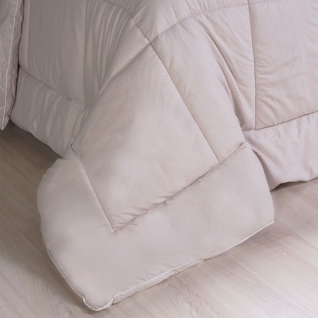 Edredom Prime Casal 3D Embossed 180x220cm Biscuit