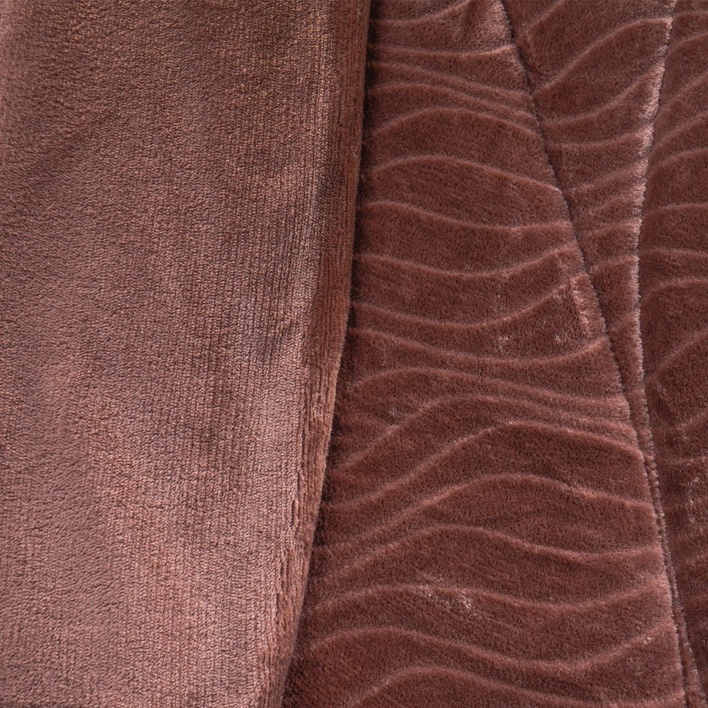 Edredom Queen Plush Sense New Dupla Face Toque Flannel 230X250cm Cognac