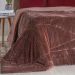 Edredom Queen Plush Sense New Dupla Face Toque Flannel 230X250cm Cognac