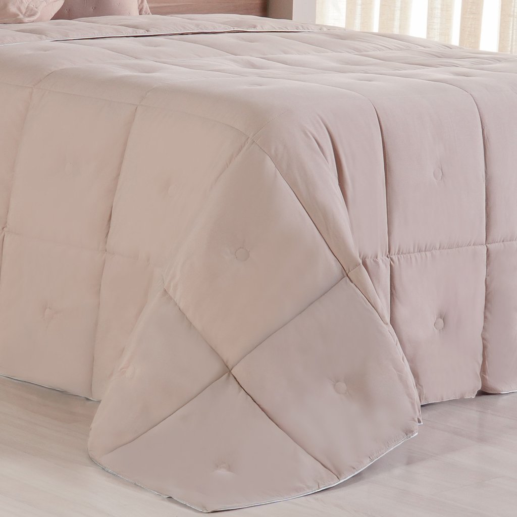 Edredom Queen Toque de Plumas 260 Fios New 220x240cm Linho