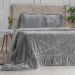 Edredom Solteiro Plush Sense New Dupla Face Toque Flannel 160x220cm Nanquim
