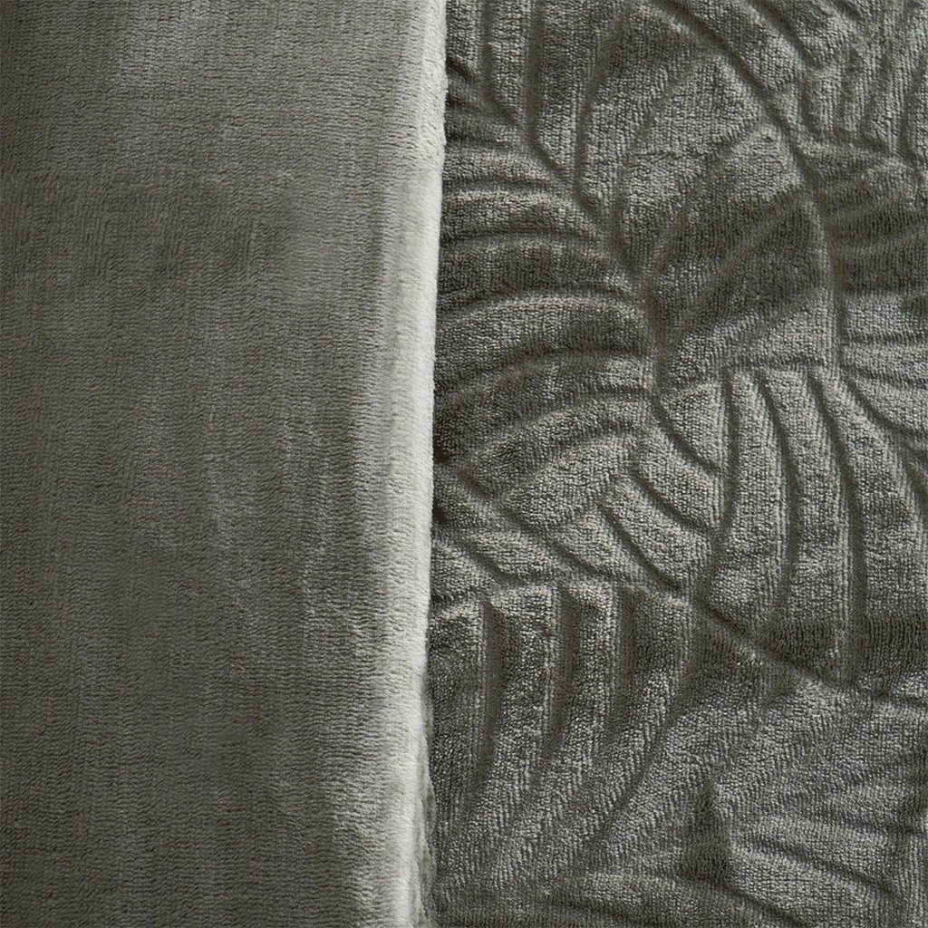 Edredom Solteiro Plush Sense New Dupla Face Toque Flannel 160x220cm Oliva Escuro