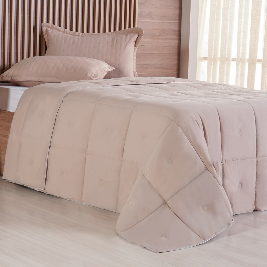 Edredom Super King Toque de Plumas 260 Fios New 260x280cm Linho