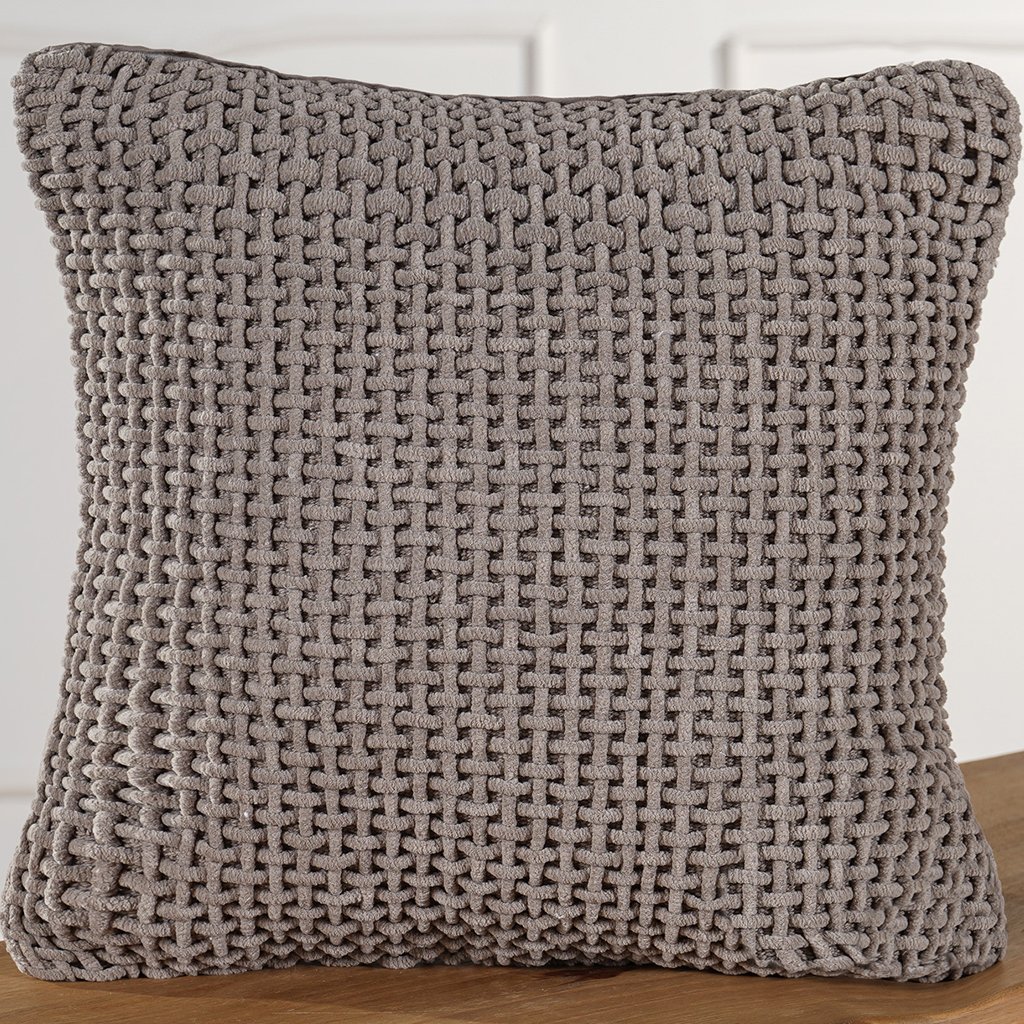 Jogo 2 Capa de Almofada Trama Decorativa 45x45cm Funghi