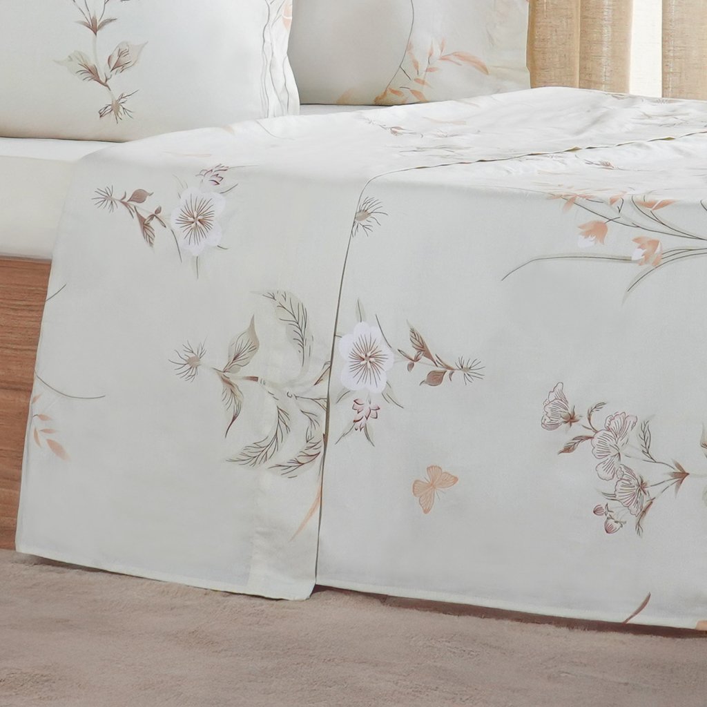 Jogo de Cama Casal 3 Pçs 200 Fios 100% Algodão 140x190x30cm Organique