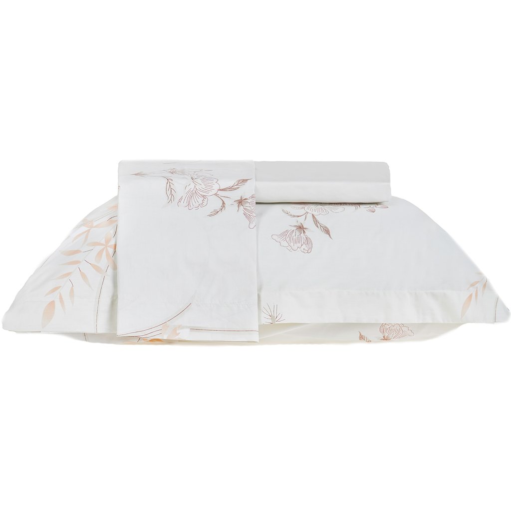 Jogo de Cama Casal 3 Pçs 200 Fios 100% Algodão 140x190x30cm Organique