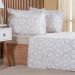 Jogo de Cama Casal 3 Pçs 200 Fios 100% Algodão 140x190x30cm Rayon