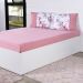 Jogo de Cama Casal 3 Pçs Malha Premium 145g/m² 100% Algodão 138x188x30cm Fiori