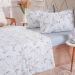 Jogo de Cama King 200 Fios Estampado 4 Pçs 193x203x35 Floralis