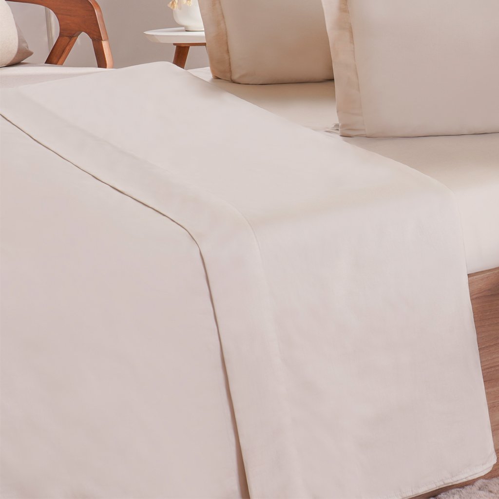 Jogo de Cama King 200 Fios Liso 4 Pçs 193x203x35 Machiatto