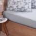 Jogo de Cama King 3 Pçs Malha Premium 145g/m² 100% Algodão 193x203x40cm Geometria