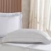 Jogo de Cama King 4 Pçs Ricamo 300 Fios 100% Algodão 193x203x40cm Cinza Fog