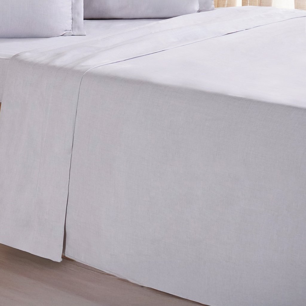 Jogo de Cama King 4 Pçs lIne Stile 100% Poliéster 193x203x40cm Cinza Fog