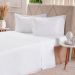 Jogo de Cama Queen 200 Fios Liso 4 Pçs 160x200x35 Branco
