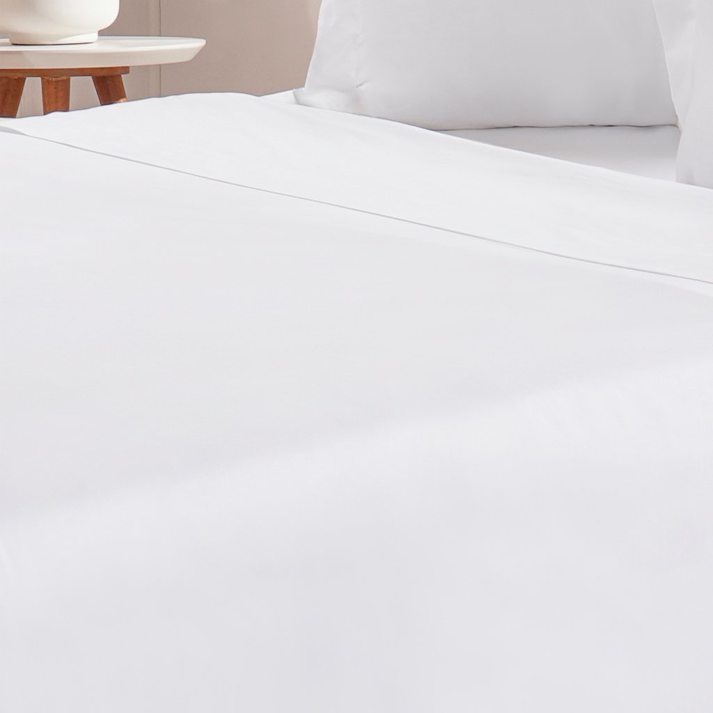 Jogo de Cama Queen 200 Fios Liso 4 Pçs 160x200x35 Branco