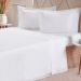Jogo de Cama Queen 200 Fios Liso 4 Pçs 160x200x35 Branco