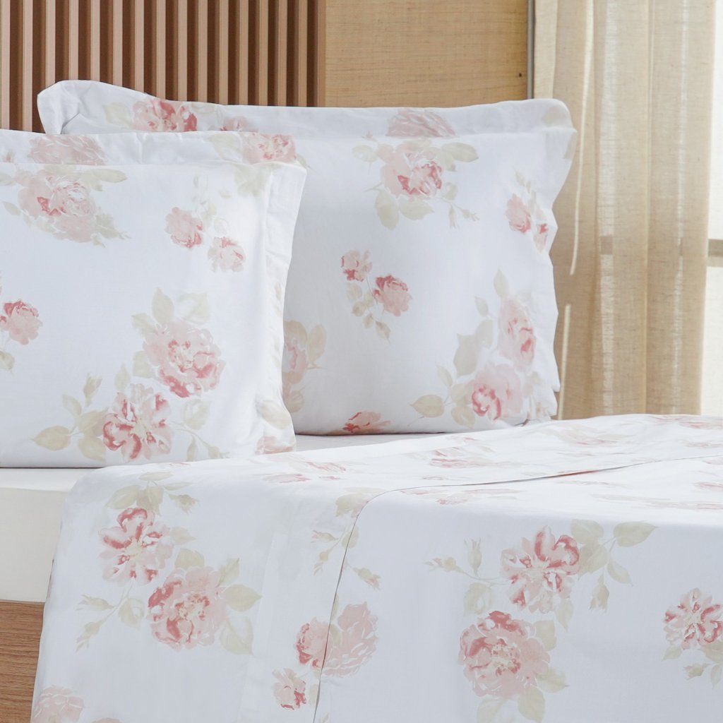 Jogo de Cama Queen 3 Pçs 200 Fios 100% Algodão 160x200x35cm Classique