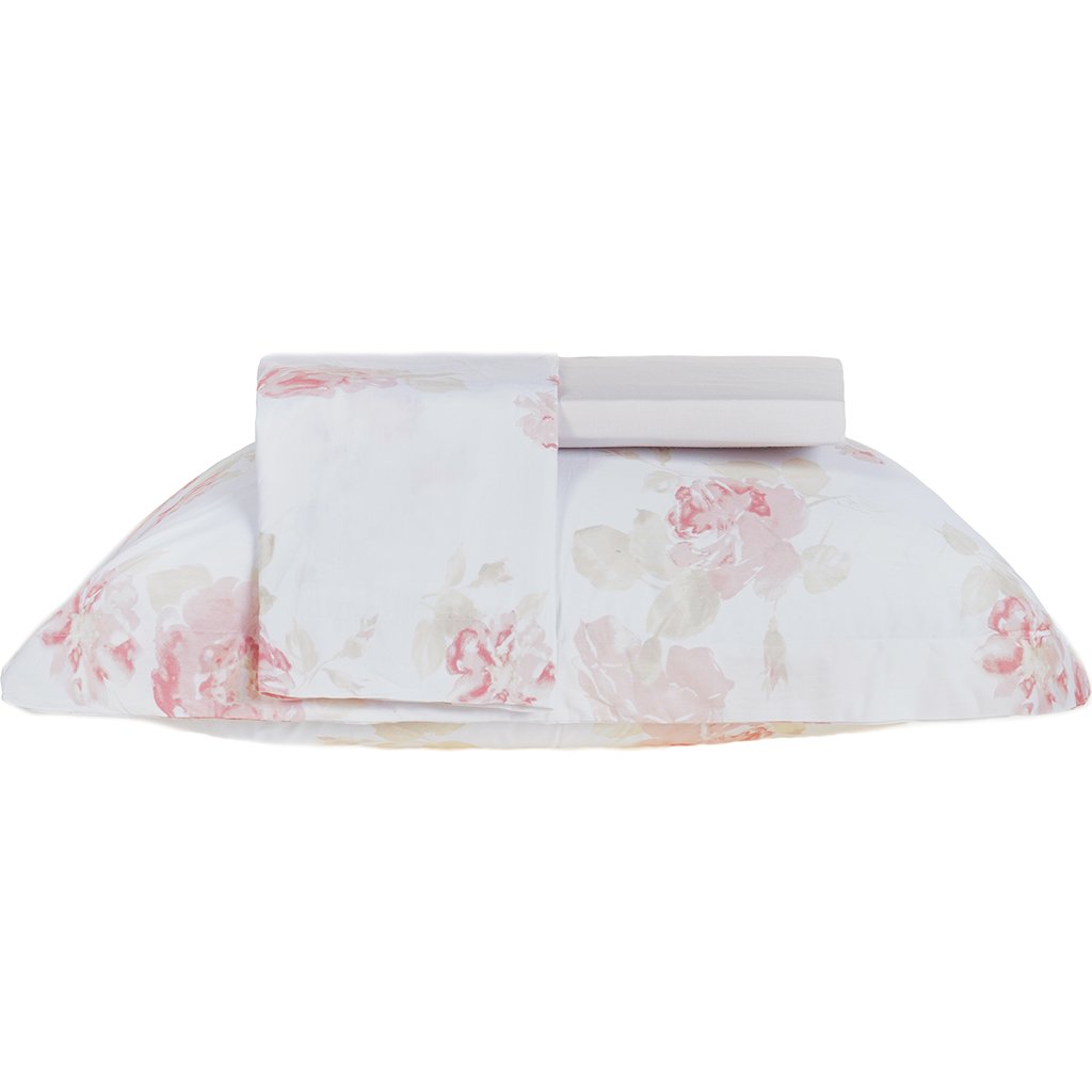 Jogo de Cama Queen 3 Pçs 200 Fios 100% Algodão 160x200x35cm Classique