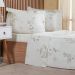 Jogo de Cama Queen 3 Pçs 200 Fios 100% Algodão 160x200x35cm Organique