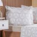Jogo de Cama Queen 3 Pçs 200 Fios 100% Algodão 160x200x35cm Rayon