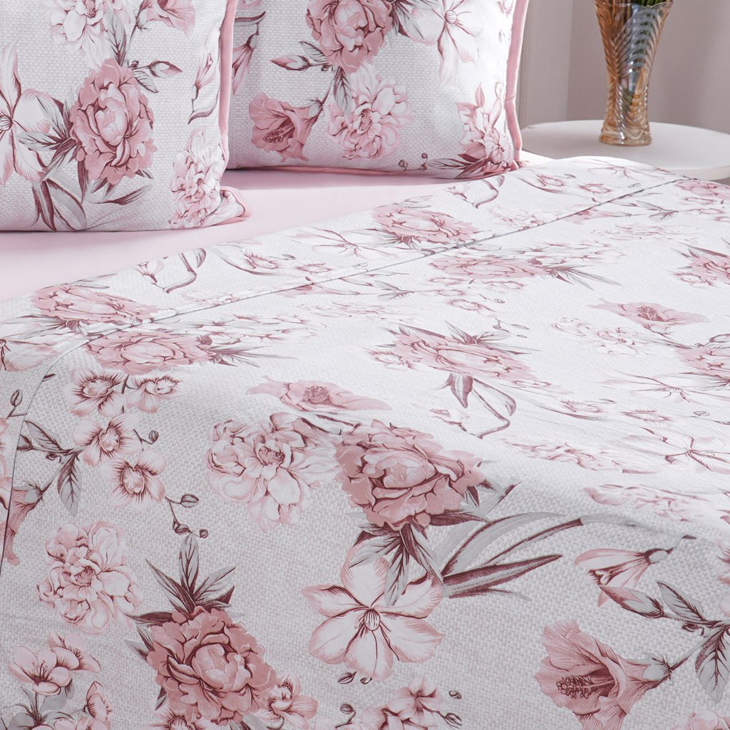 Jogo de Cama Queen 4 Pçs Malha Premium 145g/m² 100% Algodão 158x198x35cm