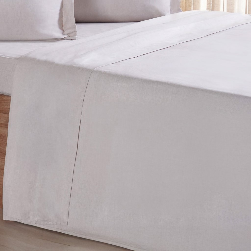 Jogo de Cama Queen 4 Pçs lIne Stile 100% Poliéster 158x198x35cm Biscuit