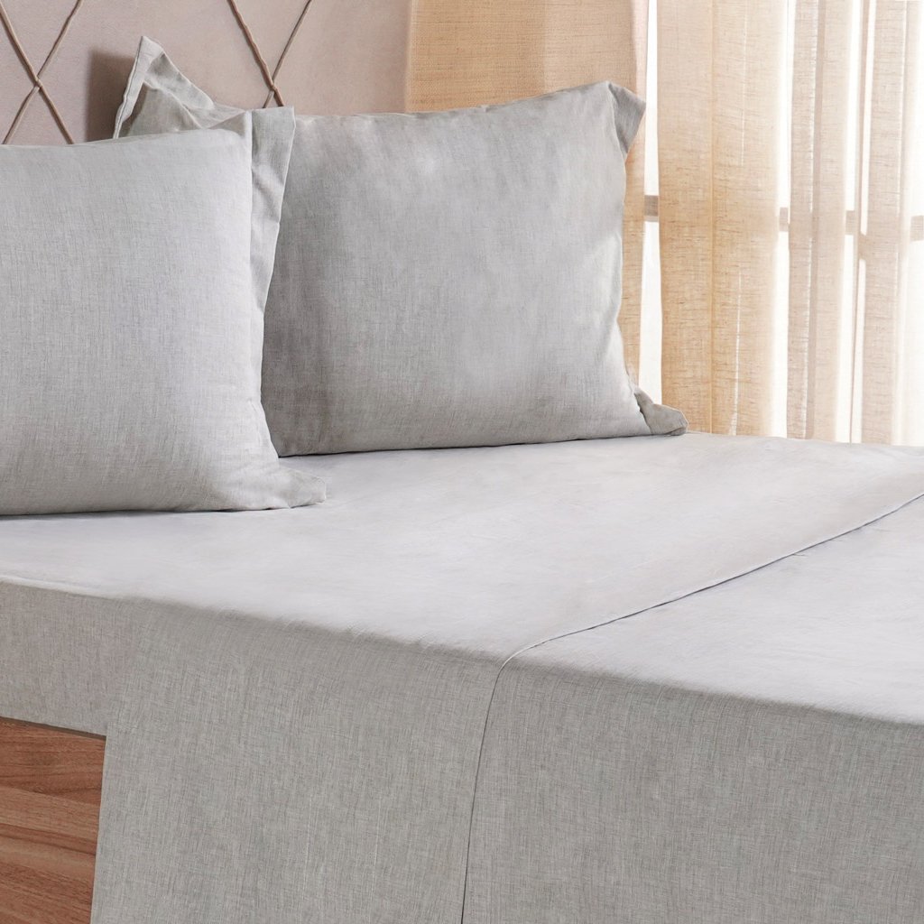 Jogo de Cama Queen 4 Pçs lIne Stile 100% Poliéster 158x198x35cm Verde Alfafa