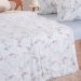 Jogo de Cama Solteiro 200 Fios Estampado 3 Pçs 90x190x35 Floralis