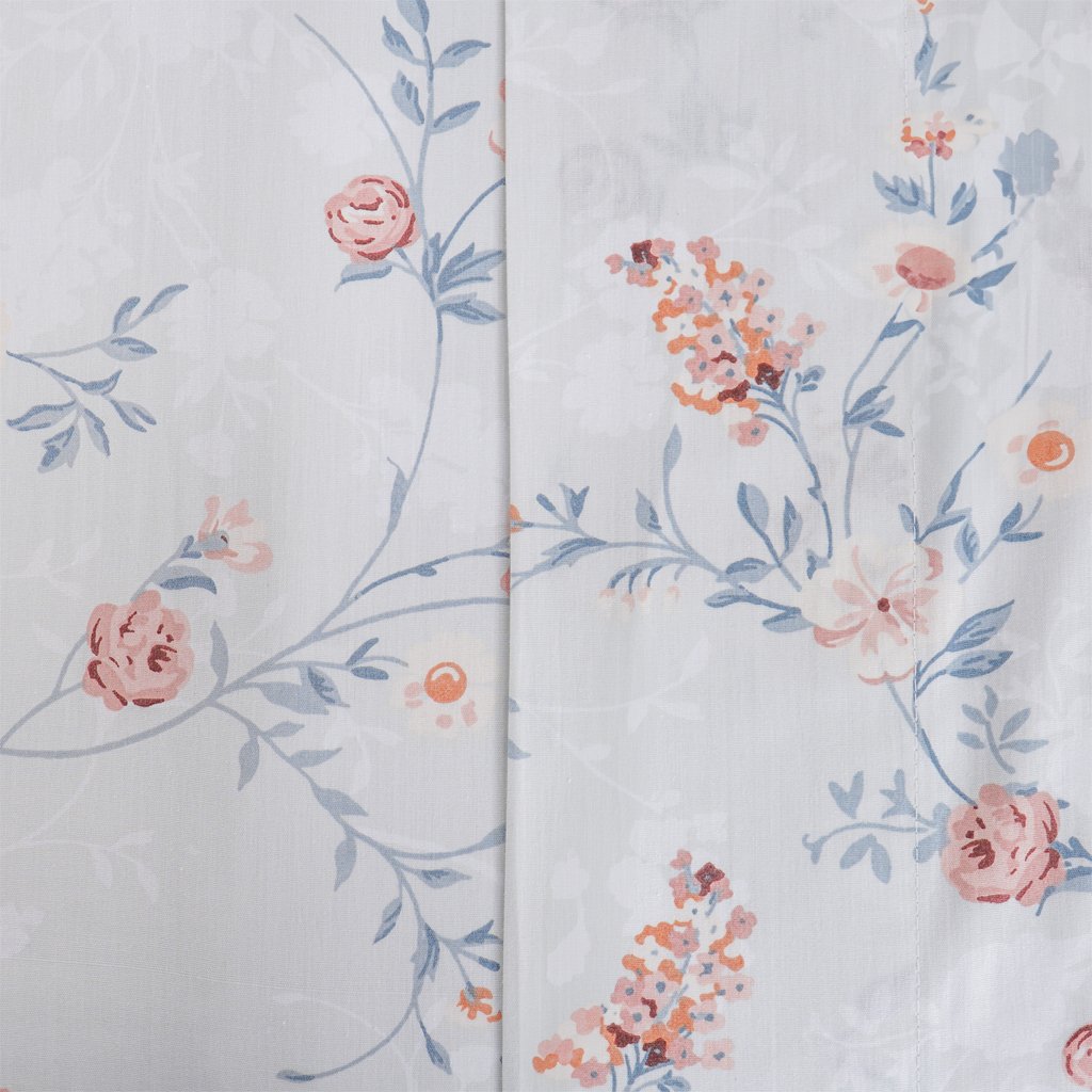 Jogo de Cama Solteiro 200 Fios Estampado 3 Pçs 90x190x35 Floralis