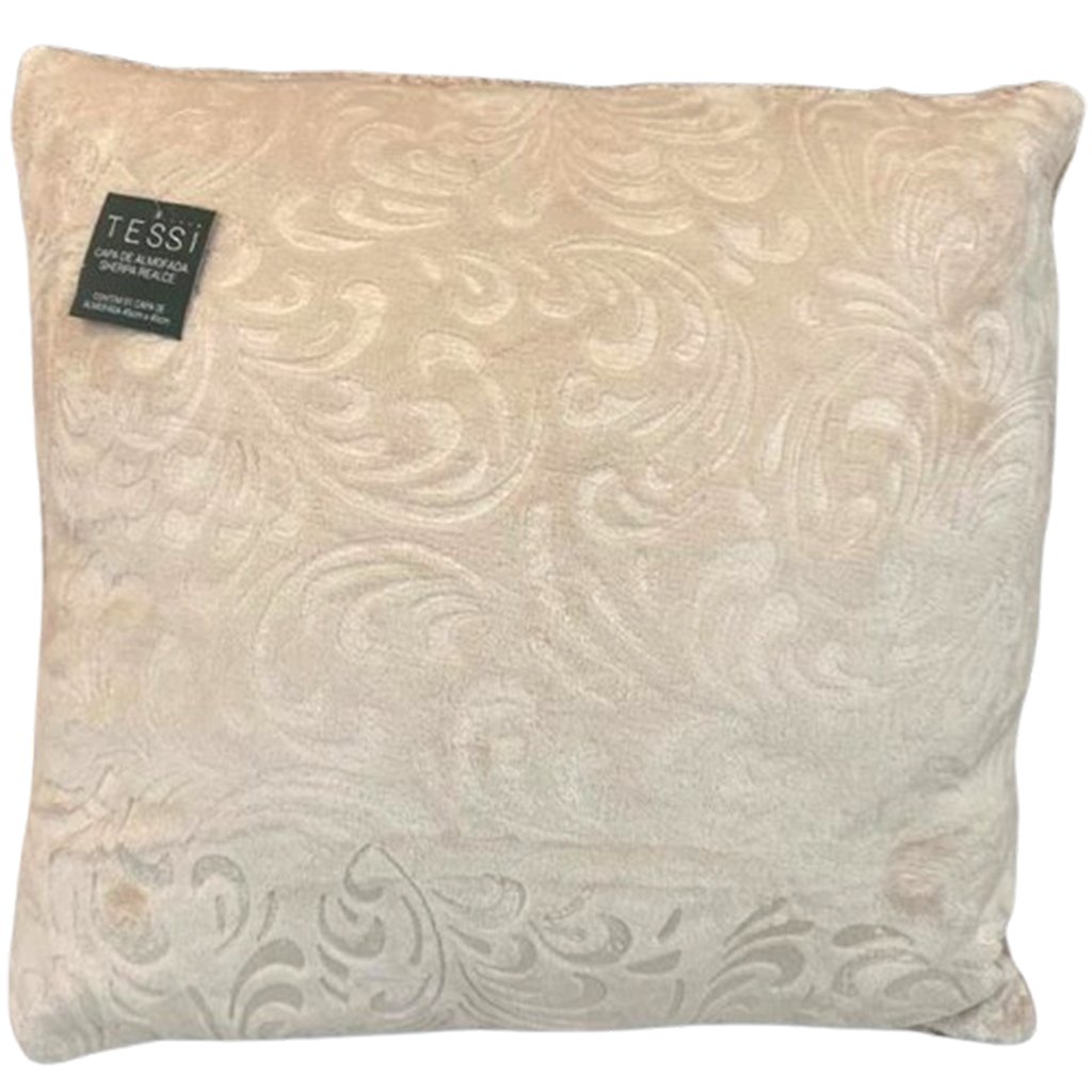 Kit 2 Capas de Almofada Sherpa Realce 45x45 com Enchimento Tessi