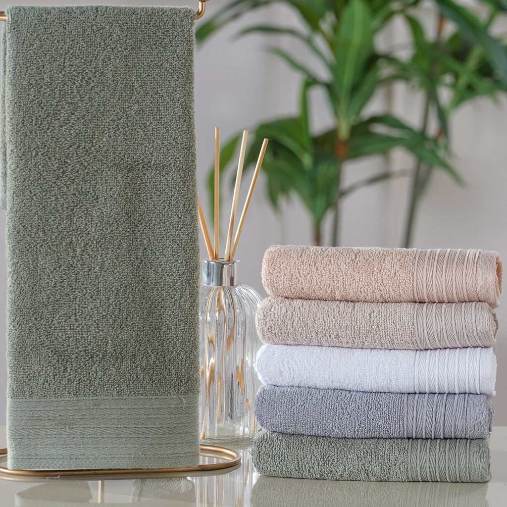 Kit 3 Toalha de Lavabo Glamour 100% Algodão 30x50cm Suculenta