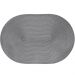 Kit 4 Americano Requinte Liso para Mesa Oval 30x45cm Chumbo