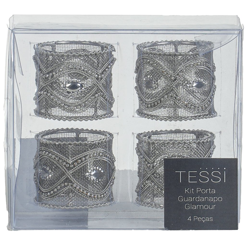 Kit 4 Porta Guardanapos Glamour