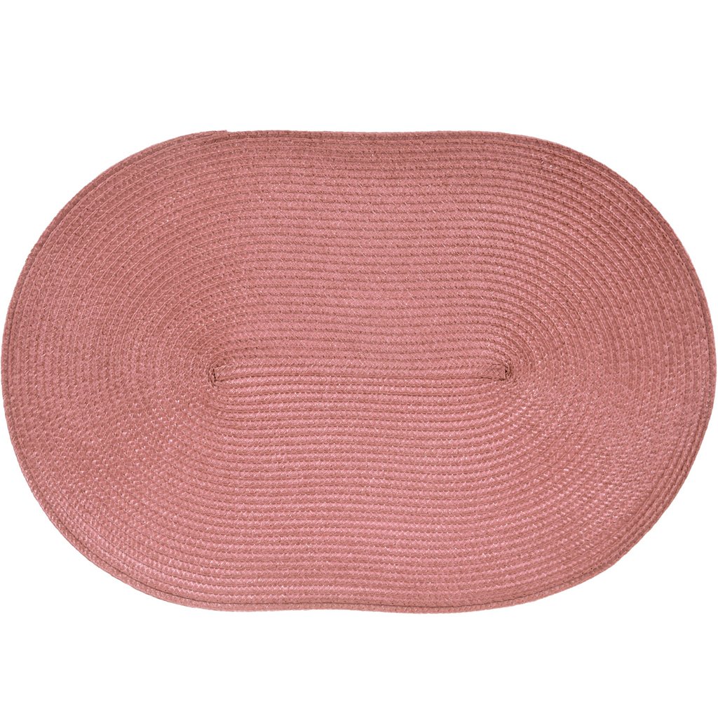 Kit 8 Americano Requinte Liso para Mesa Oval 30x45cm Rosê