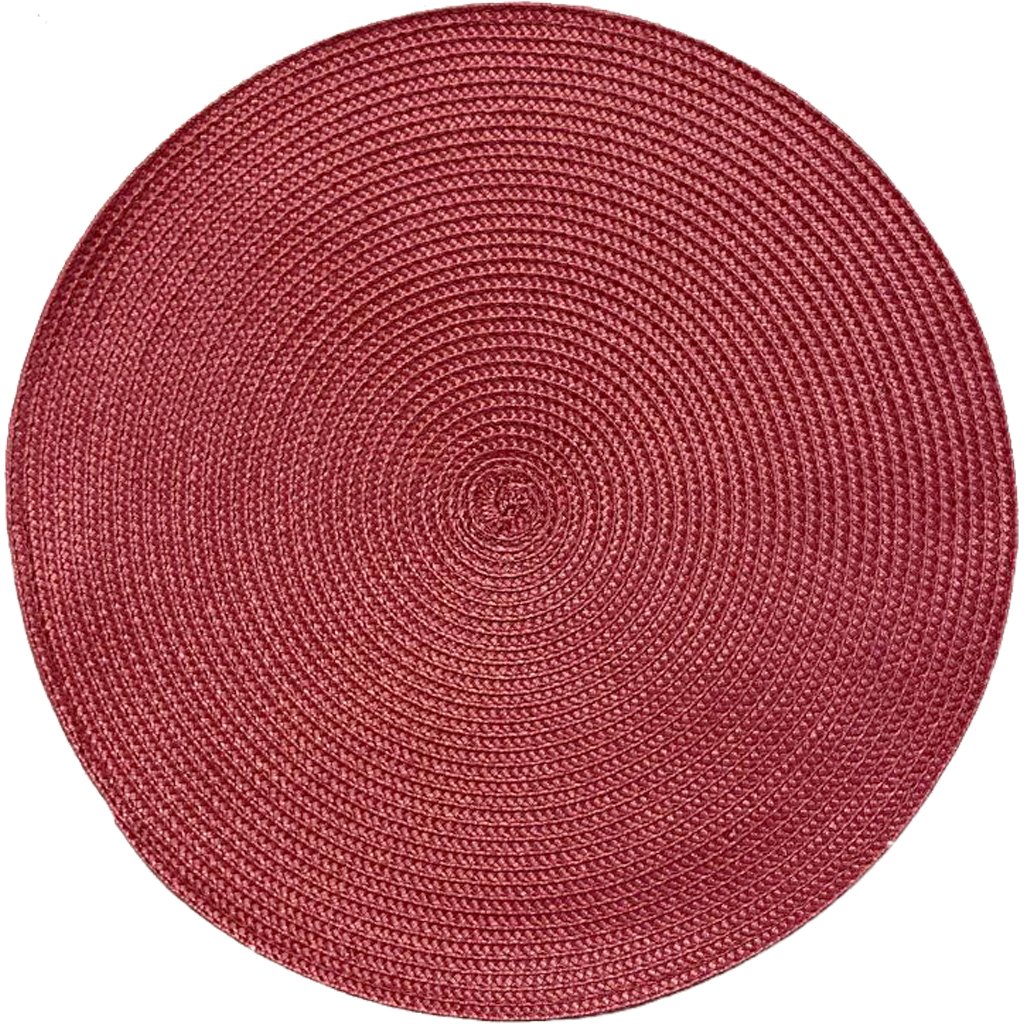 Kit 8 Americano Requinte Liso para Mesa Redondo 38cm Bordô
