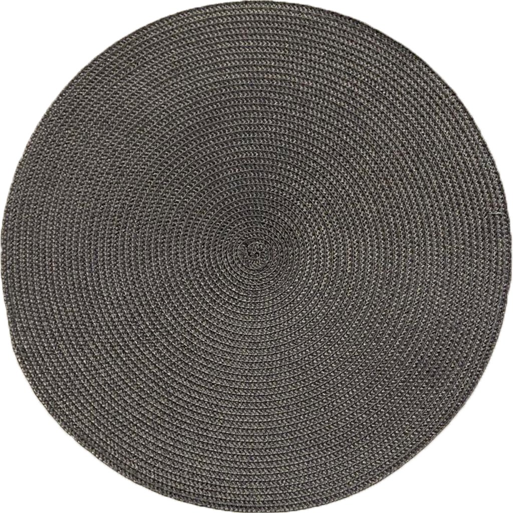 Kit 8 Americano Requinte Liso para Mesa Redondo 38cm Chumbo