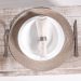 Kit 8 Americano Requinte Liso para Mesa Redondo 38cm Palha