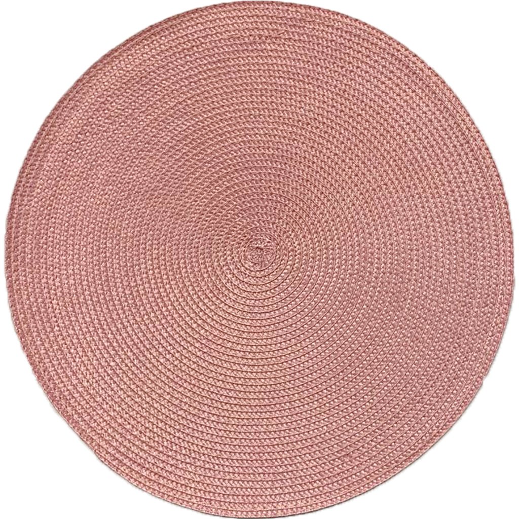 Kit 8 Americano Requinte Liso para Mesa Redondo 38cm Rosê