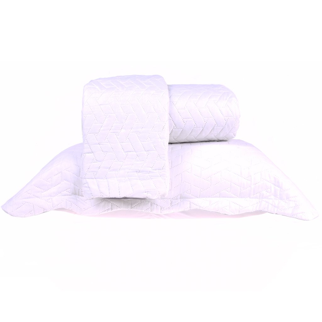 Kit Cobre Leito Casal Lottus Tecido Aveludado Matelassê Ultrassônico