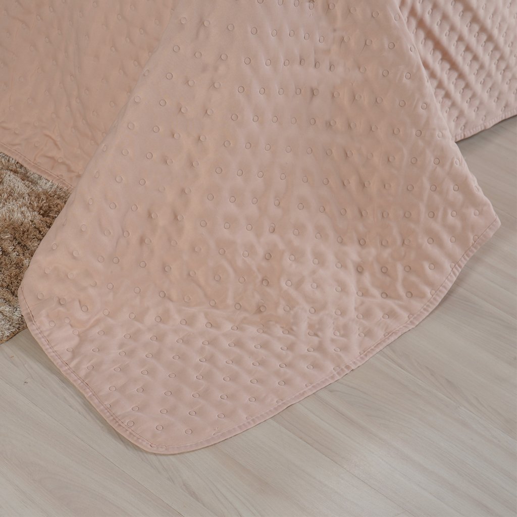 Kit Cobre Leito Queen Miraggio Ultra Soft com Porta Travesseiro Champagne