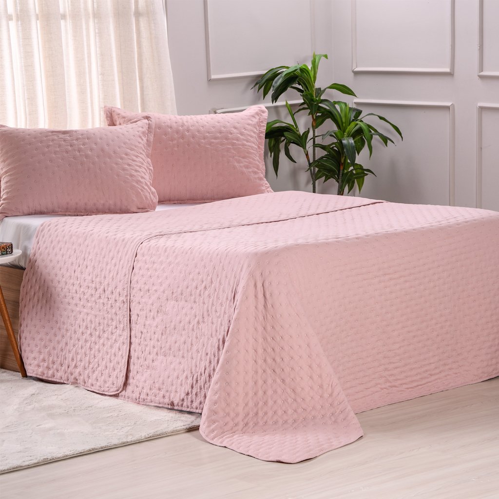 Kit Cobre Leito Queen Miraggio com Porta Travesseiro