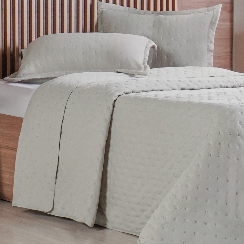 Kit Colcha Casal Miraggio New Soft 220x240cm Verde Alfafa