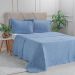 Kit Colcha Casal Santorini Super Macia 220x240 Enseada Azul