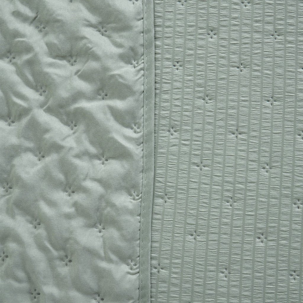 Kit Colcha Casal Santorini Super Macia 220x240 Olive